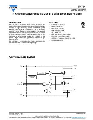 SI4724 Datasheet PDF Vishay Semiconductors