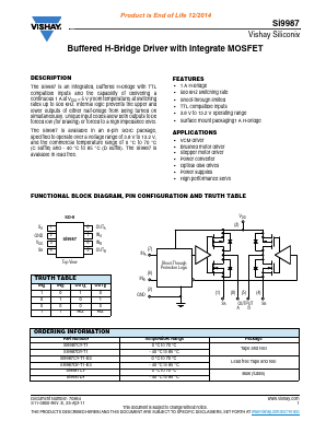 SI9987 Datasheet PDF Vishay Semiconductors