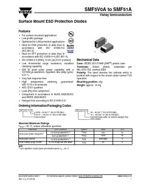 SMF13A Datasheet PDF Vishay Semiconductors