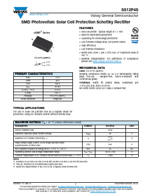 SS12P4S-M3-86A Datasheet PDF Vishay Semiconductors