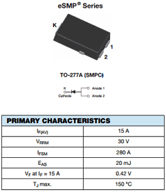 SS15P3S-M3 Datasheet PDF Vishay Semiconductors