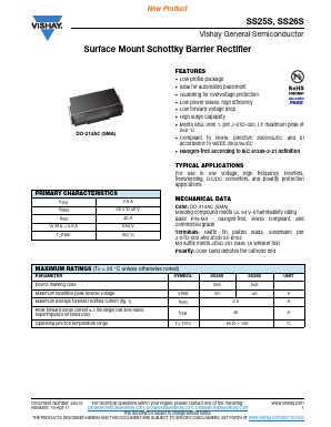 SS25S Datasheet PDF Vishay Semiconductors