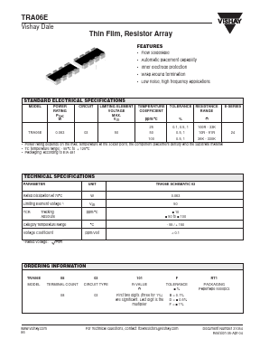 TRA06E0803101BRT1 Datasheet PDF Vishay Semiconductors