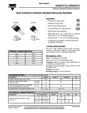 UH20FCT-E3 Datasheet PDF Vishay Semiconductors
