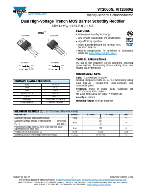 VIT2060G Datasheet PDF Vishay Semiconductors