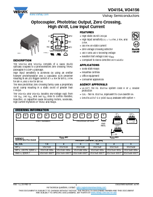 VO4154D Datasheet PDF Vishay Semiconductors