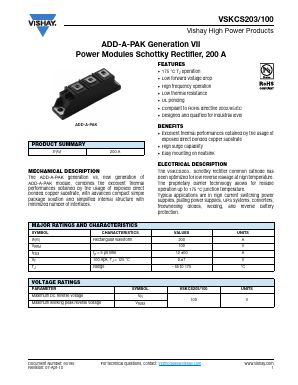 VSKCS203 Datasheet PDF Vishay Semiconductors