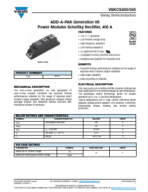 VSKCS400/045 Datasheet PDF Vishay Semiconductors