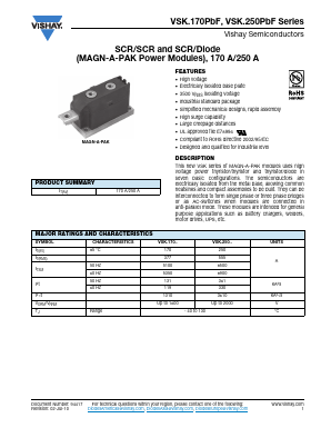 VSK.250PBF Datasheet PDF Vishay Semiconductors