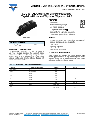 VSKH91/04 Datasheet PDF Vishay Semiconductors