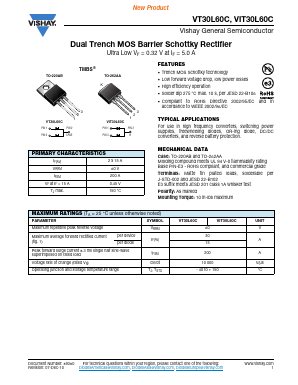 VT30L60C-E3-4W Datasheet PDF Vishay Semiconductors