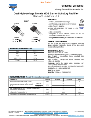 VIT3060C-M3-4W Datasheet PDF Vishay Semiconductors