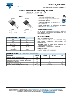 VIT3080S Datasheet PDF Vishay Semiconductors
