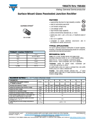1N6478-E3/97 Datasheet PDF Vishay Semiconductors