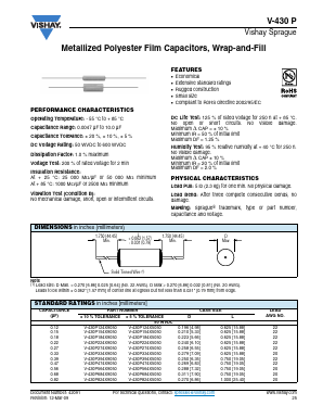 V-430P473X5200 Datasheet PDF Vishay Semiconductors