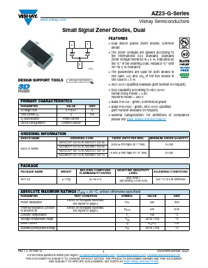 AZ23C30-G Datasheet PDF Vishay Semiconductors