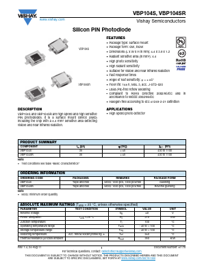 VBP104S Datasheet PDF Vishay Semiconductors