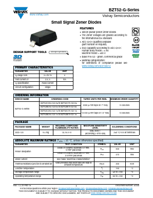 BZT52B2V4-G3-18 Datasheet PDF Vishay Semiconductors