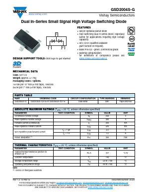GSD2004S-G Datasheet PDF Vishay Semiconductors