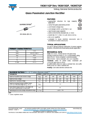1N3612GP-E3/73 Datasheet PDF Vishay Semiconductors