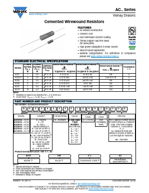 AC01000001509JAC Datasheet PDF Vishay Semiconductors