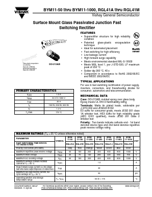 BYM11-1000 Datasheet PDF Vishay Semiconductors