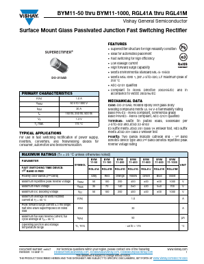 BYM11-100-E3 Datasheet PDF Vishay Semiconductors