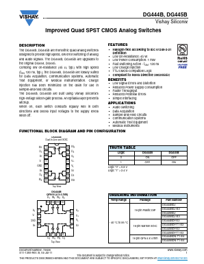 DG444BDY-E3 Datasheet PDF Vishay Semiconductors