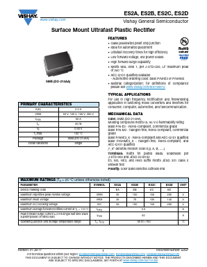 ES2D-E3 Datasheet PDF Vishay Semiconductors