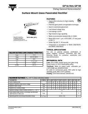 GF1J Datasheet PDF Vishay Semiconductors