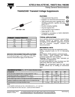 ICTE-10HE3/54 Datasheet PDF Vishay Semiconductors