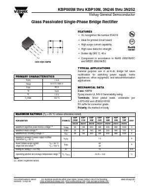 3N252 Datasheet PDF Vishay Semiconductors
