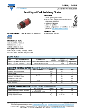 LS4148-GS08 Datasheet PDF Vishay Semiconductors