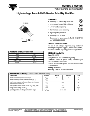 M2035S Datasheet PDF Vishay Semiconductors