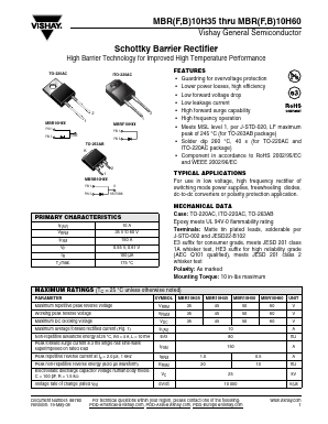 MBRF10H Datasheet PDF Vishay Semiconductors