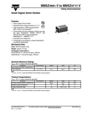 MMSZ4698-V Datasheet PDF Vishay Semiconductors