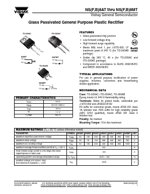 NSF8AT Datasheet PDF Vishay Semiconductors