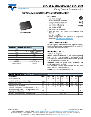 S5A-E3/57T Datasheet PDF Vishay Semiconductors