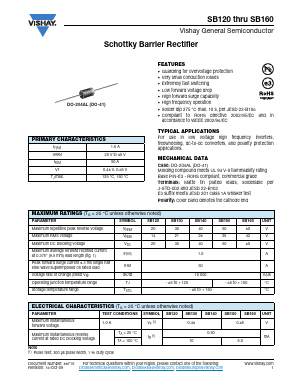 SB140-E3 Datasheet PDF Vishay Semiconductors