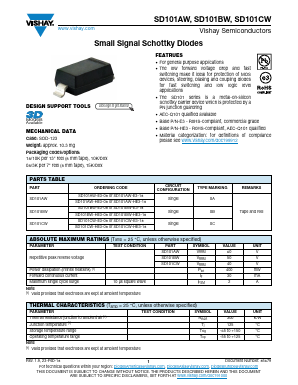SD101AW Datasheet PDF Vishay Semiconductors