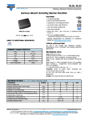 SL23-E3/5BT Datasheet PDF Vishay Semiconductors
