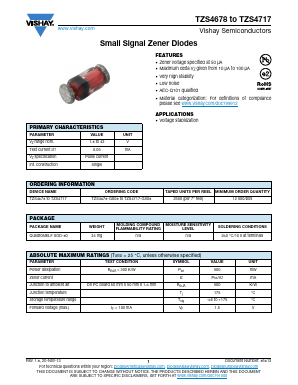 TZS4678 Datasheet PDF Vishay Semiconductors