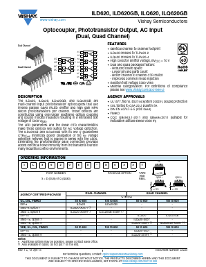 ILD620GB Datasheet PDF Vishay Semiconductors
