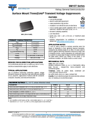 SM15T15CA Datasheet PDF Vishay Semiconductors