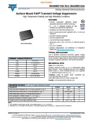 3KASMC11AHM3/57T Datasheet PDF Vishay Semiconductors