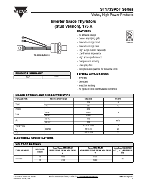 ST173S12PCP1L Datasheet PDF Vishay Semiconductors