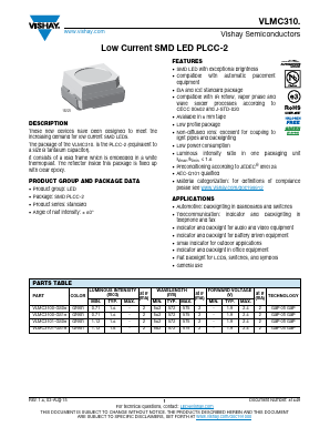 VLMC3101-GS18 Datasheet PDF Vishay Semiconductors