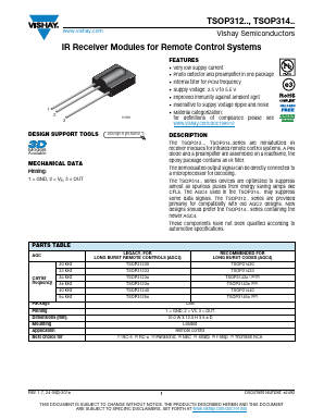 TSOP31230 Datasheet PDF Vishay Semiconductors