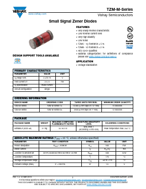 TZMC2V4-M-18 Datasheet PDF Vishay Semiconductors
