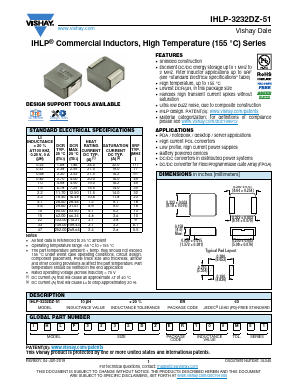 IHLP3232DZER3R3M51 Datasheet PDF Vishay Semiconductors